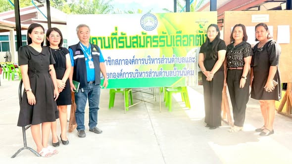 ให้การต้อนรับคณะผู้ตรวจการเลือกตั้ง ประจำจังหวัดนครศรีธรรมราช ซึ่งเดินทางมาสังเกตการณ์ การสมัครรับเลือกตั้งสมาชิกสภาองค์การบริหารส่วนตำบลและนายกองค์การบริหารส่วนตำบลบ้านนิคม